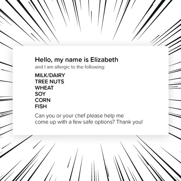 Custom Allergy Cards